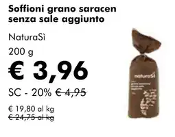 NaturaSì Soffioni grano saracen senza sale aggiunto NaturaSì offerta