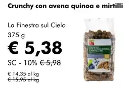 NaturaSì Crunchy con avena quinoa e mirtilli La Finestra sul Cielo offerta