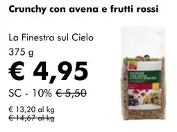 NaturaSì Crunchy con avena e frutti rossi La Finestra sul Cielo offerta