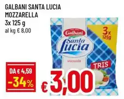 A&O Galbani santa lucia mozzarella offerta
