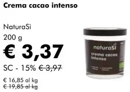 NaturaSì Crema cacao intenso NaturaSì offerta