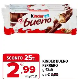 Iperal KINDER Bueno ferrero offerta