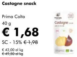NaturaSì Castagne snack offerta