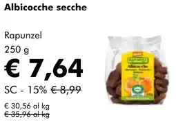 NaturaSì Albicocche secche Rapunzel offerta