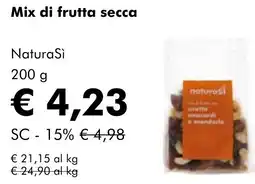 NaturaSì Mix di frutta secca NaturaSì offerta