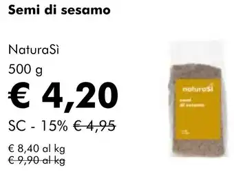 NaturaSì Semi di sesamo NaturaSì offerta