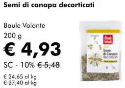 NaturaSì Semi di canapa decorticati Baule Volante offerta