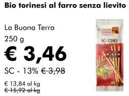 NaturaSì Bio torinesi al farro senza lievito La Buona Terra offerta