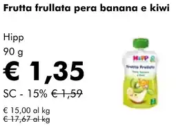 NaturaSì Frutta frullata pera banana e kiwi Hipp offerta