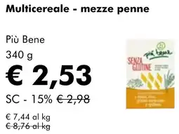 NaturaSì Multicereale - mezze penne Più Bene offerta