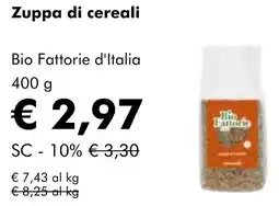 NaturaSì Zuppa di cereali Bio Fattorie d'Italia offerta