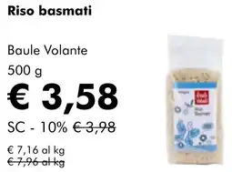NaturaSì Riso basmati Baule Volante offerta