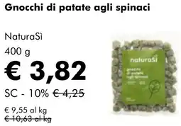 NaturaSì Gnocchi di patate agli spinaci NaturaSì offerta