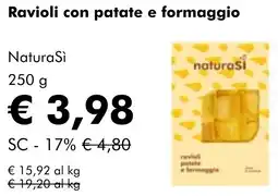 NaturaSì Ravioli con patate e formaggio NaturaSì offerta