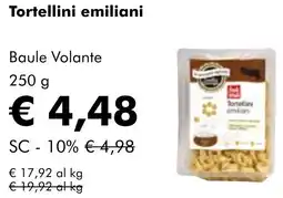 NaturaSì Tortellini emiliani Baule Volante offerta
