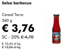 NaturaSì Salsa barbecue Cereal Terra offerta