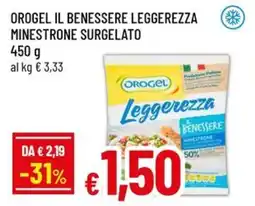 A&O Orogel il benessere leggerezza minestrone surgelato offerta