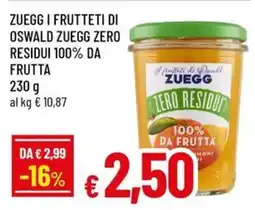 A&O Zuegg i frutteti di oswald zuegg zero residui 100% da frutta offerta