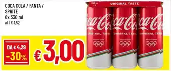 Coca cola/fanta / sprite