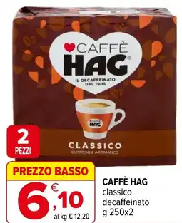 Iperal CAFFÈ HAG classico decaffeinato offerta