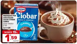 Iperal Preparato per cioccolata calda ciobar CAMEO gusto classico offerta