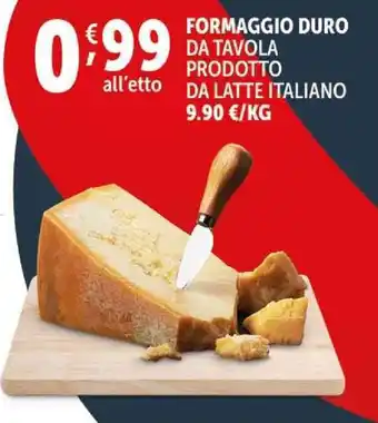 Deco Supermercati Formaggio duro da tavola prodotto da latte italiano offerta