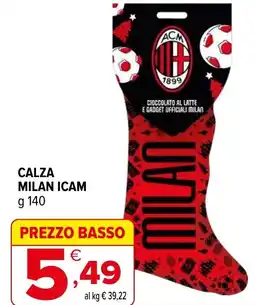 Iperal Calza milan ICAM offerta