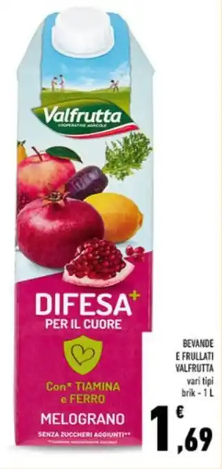 Bevande e frullati VALFRUTTA