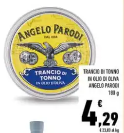 Conad Trancio di tonno in olio di oliva ANGELO PARODI offerta