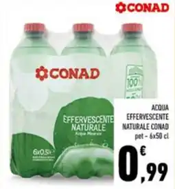 Conad Acqua effervescente naturale CONAD offerta
