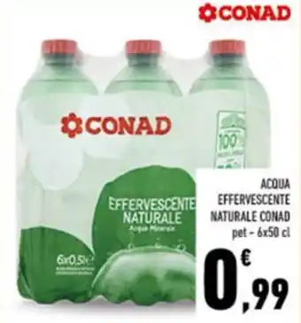 Acqua effervescente naturale CONAD