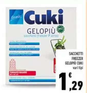 Sacchetti freezer gelopiù CUKI