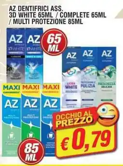 Maury's Az dentifrici ass. 3d white/ complete/multi protezione offerta
