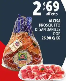 Deco Supermercati Alcisa prosciutto di san daniele dop offerta