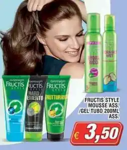 Maury's Fructis style mousse ass. /gel tubo offerta
