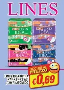 Maury's Lines idea ultra x7//x8/x9 ali /x9 anatomico offerta