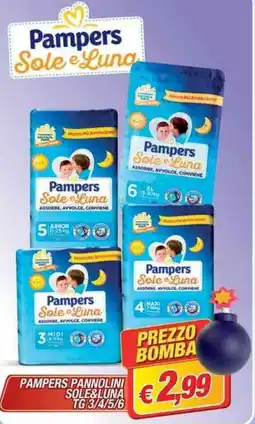 Maury's Pampers pannolini sole&luna tg 3/4/5/6 offerta