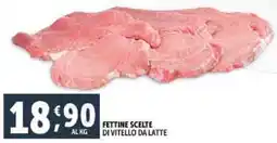 Deco Supermercati Fettine scelte di vitello da latte offerta