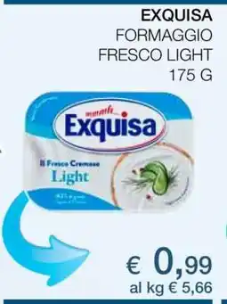 Coop EXQUISA FORMAGGIO FRESCO LIGHT offerta
