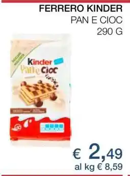 Coop Ferrero Kinder Pan e Cioc offerta