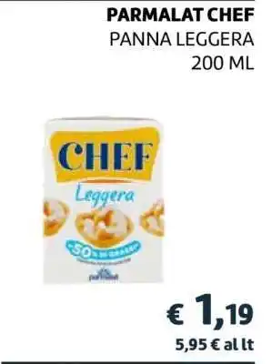 Coop PARMALAT CHEF PANNA LEGGERA offerta