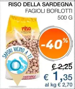 Coop RISO DELLA SARDEGNA FAGIOLI BORLOTTI offerta