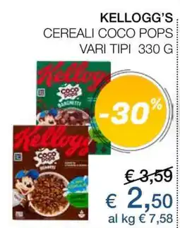 Coop KELLOGG'S Cereali Coco Pops offerta