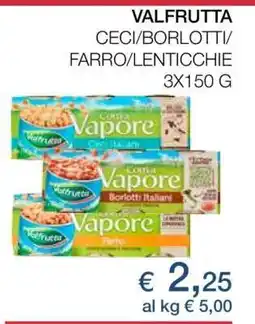 Coop VALFRUTTA CECI/BORLOTTI/FARRO/LENTICCHIE offerta