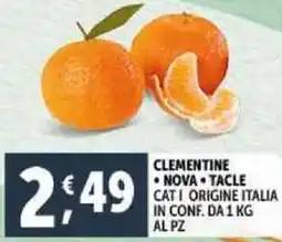 Deco Supermercati Clementine offerta