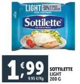 Deco Supermercati Sottilette light offerta
