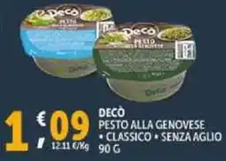 Deco Supermercati Decò pesto alla genovese offerta