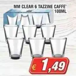 Maury's MM clear 6 tazzine caffe' offerta