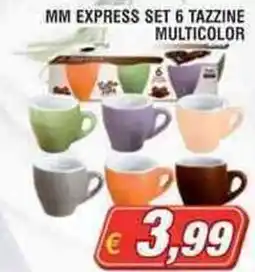 Maury's MM express set 6 tazzine multicolor offerta