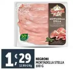 Deco Supermercati Negroni mortadella stella offerta